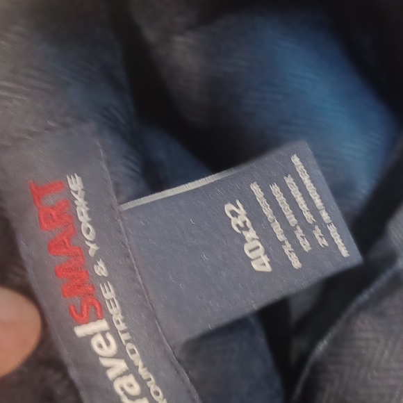 Travelsmart Roundtree & Yorke Navy Pleated Men's dress pants nwt $70 - Picture 5 of 5